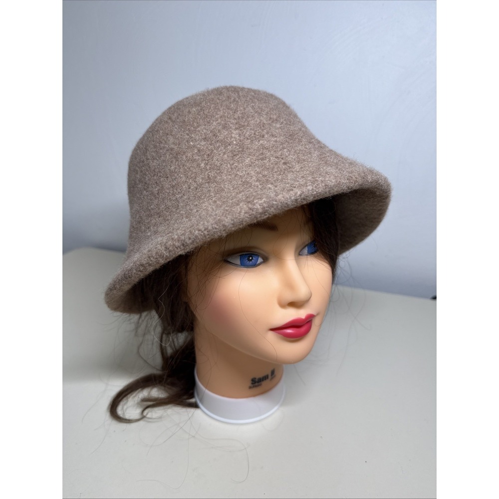 Rachel Zoe Wool Blend Brown Felt Fashion Hat Women One Size